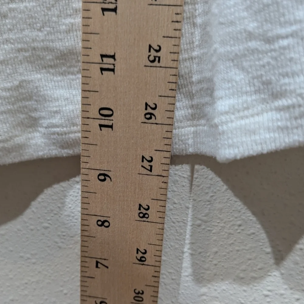 Anthropologie Pilcro Cozy Popover Ruffled V-Neck Blouson Sleeve Top (S) - Picture 9 of 9